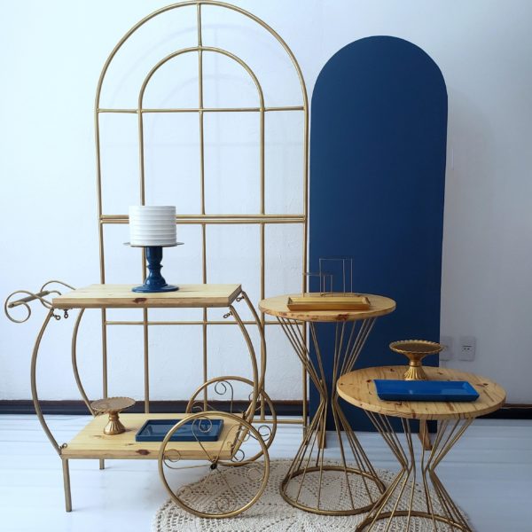 Festa Pocket Adulto Azul e Dourado Festa Pocket Adulto Azul e Dourado