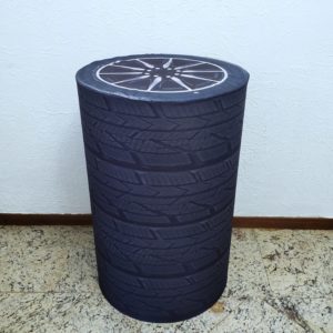 Capa para mesa cilindro G Sublimada Pneu