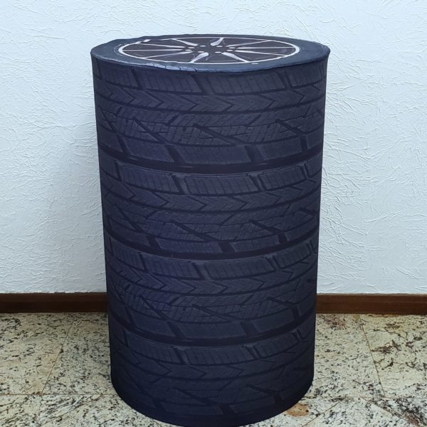 Capa para mesa cilindro G Sublimada Pneu Capa para mesa cilindro G Sublimada Pneu