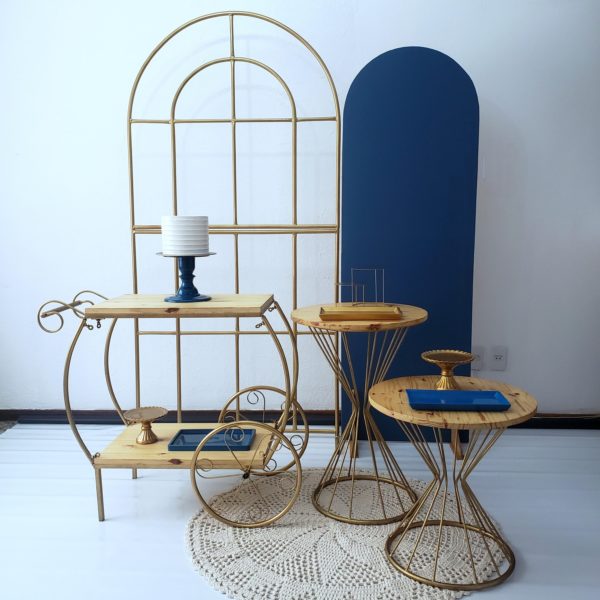 Festa Pocket Adulto Azul e Dourado