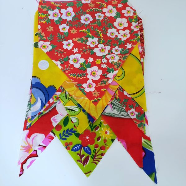 Bandeirinhas Tecido Chita Festa Junina 10 Uni Bandeirinhas Tecido Chita Festa Junina 10 Uni