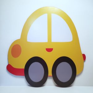 Display de Chão Carrinho bibi Amarelo 65cm (Locação)