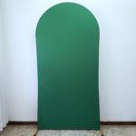 Painel Romano com Tecido Verde (Locação)