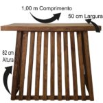 Mesa Trapézio Rústica Dobrável (Locação)