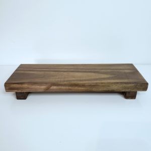 Bandeja Retangular em Madeira Rústica