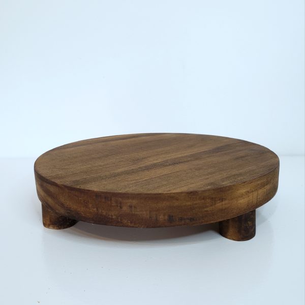 Bandeja Redonda em Madeira Rústica (Locação) Bandeja Redonda em Madeira Rústica (Locação)