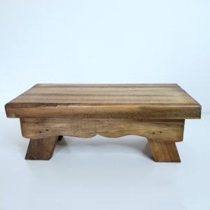 Banquinho Porta Doces Retangular Rústico (Locação)