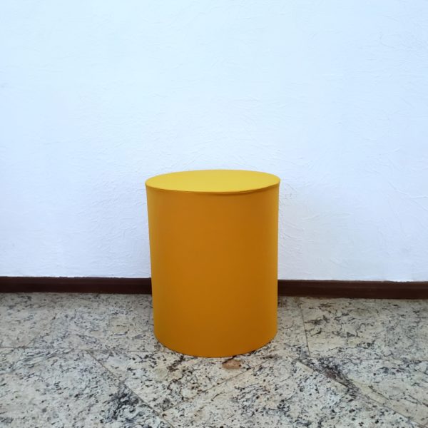 Capa para mesa cilindro P cor Mostarda