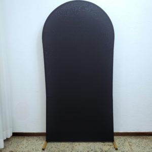 Painel Romano com Tecido Preto (Locação)