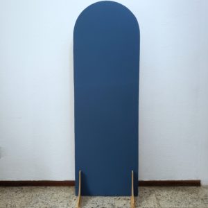 Painel Desconstruído Oval G com Tecido Azul Petróleo (Locação)