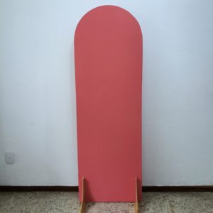Painel Desconstruído Oval G com Tecido cor Coral (Locação)