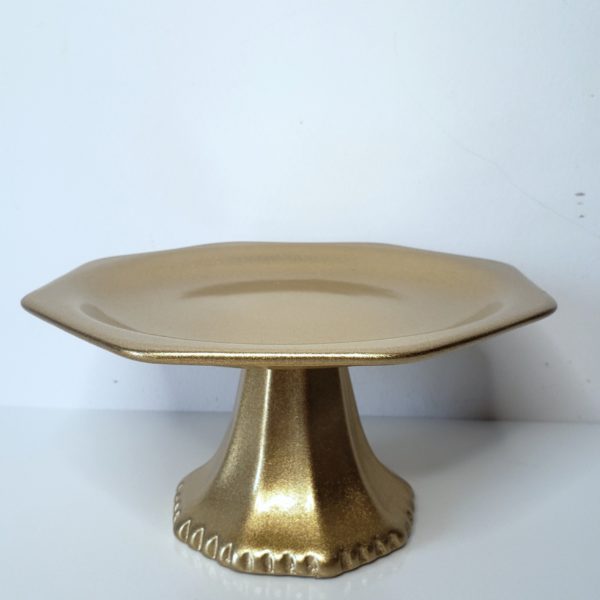 Suporte Doces Cerâmica cor Dourado P (Locação) Suporte Doces Cerâmica cor Dourado P (Locação)