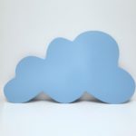 Display Nuvem Azul MDF