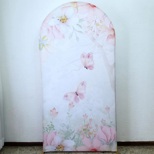 Painel Romano com Tecido Jardim Borboleta Painel Romano com Tecido Jardim Borboleta