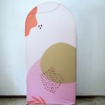 Painel Romano com Tecido Formas Orgânicas (Locação)