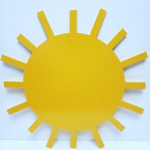 Display Sol Decorativo MDF 50 cm (Locação)