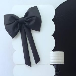 Laço Gigante Tecido cor Preto (Locação)