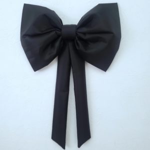 Laço Gigante Tecido cor Preto (Locação)