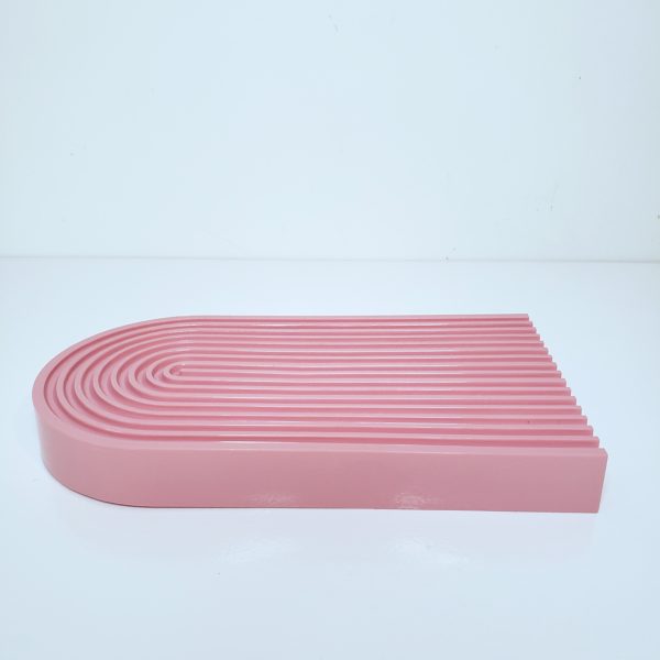 Vaso Arco ou Bandeja Espiral ABS 2 em 1 Rose