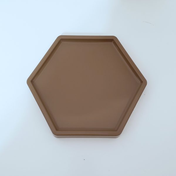 Bandeja hexagonal Noz Moscada (Locação) Bandeja hexagonal Noz Moscada (Locação)