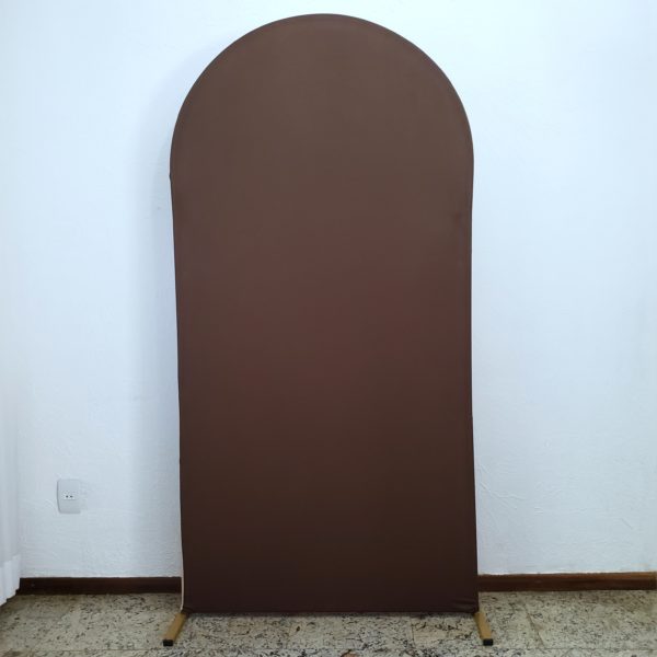 Painel Romano com Tecido Lado Bege/Lado Marrom
