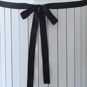 Fita de Cetim Preta Laço para Mesa Redonda (Locação)