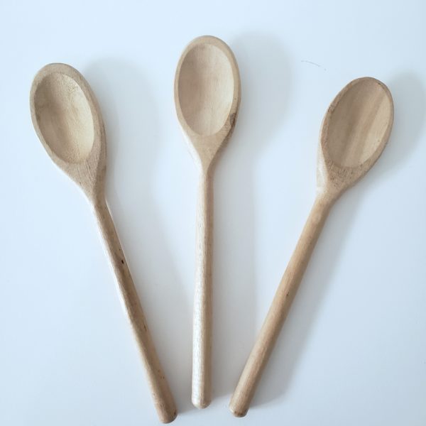 Trio Colheres de Pau com ou sem Laço para Chá de Panela (Locação)