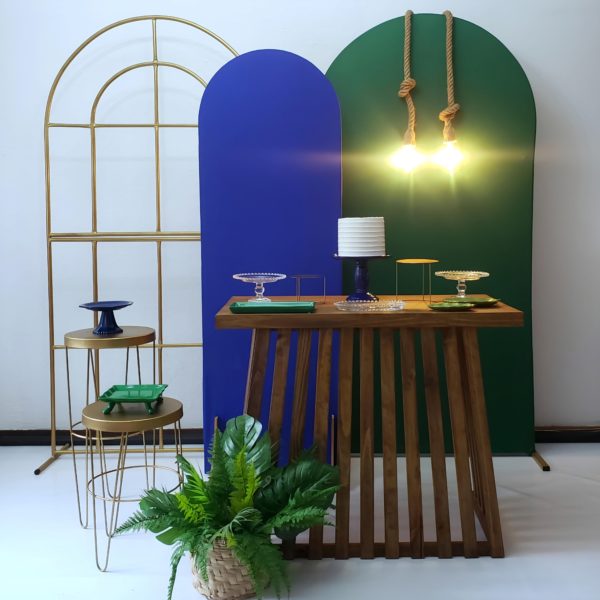 Festa Pocket Decoração Toque da Natureza Azul e Verde (Locação)