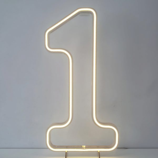 Numero 1 Led Acrílico Vazado cor Quente 50 cm (Locação) Numero 1 Led Acrílico Vazado cor Quente 50 cm (Locação)