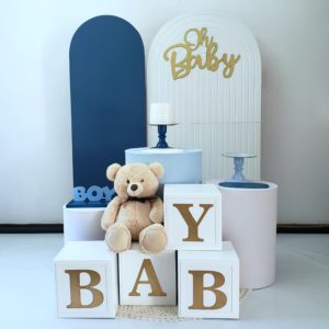 Chá de bebê Menino Tons de Azul (Locação)
