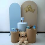 Festa Pocket Chá de Bebê Menino Ursinho cilindros