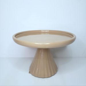 Boleira Cerâmica Frisada cor Amarula P