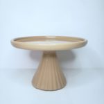 Boleira Cerâmica Frisada cor Amarula P