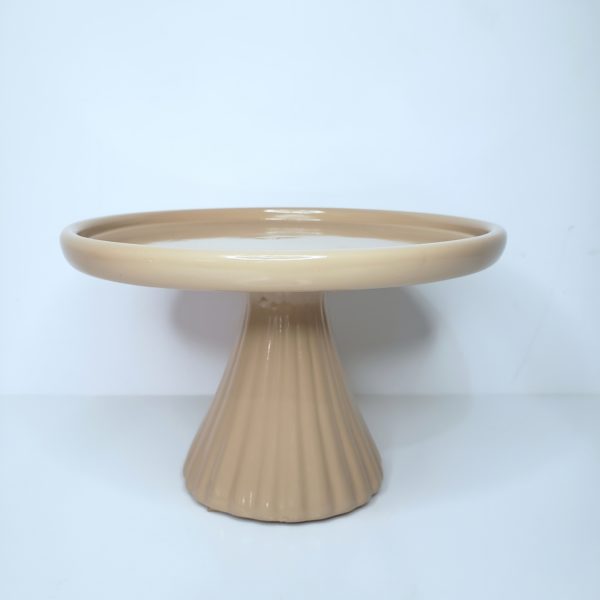 Boleira Cerâmica Frisada cor Amarula P