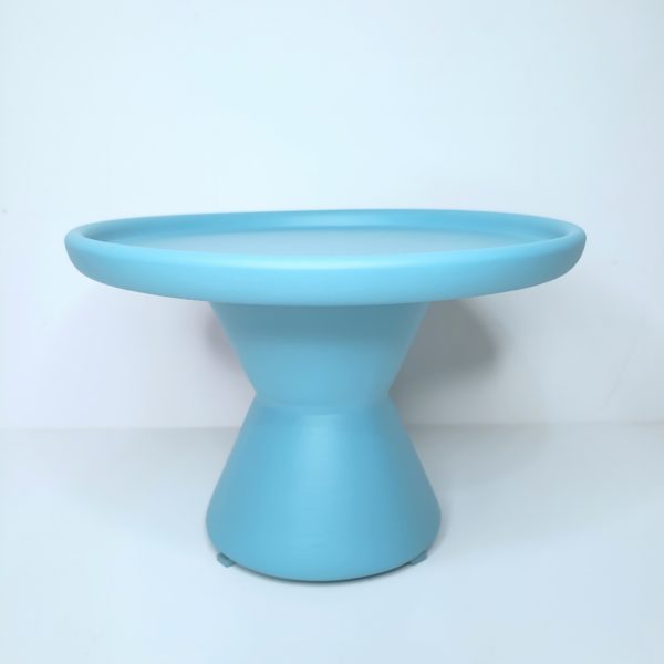 Boleira Azul Bebê Cerâmica Pé Cone P