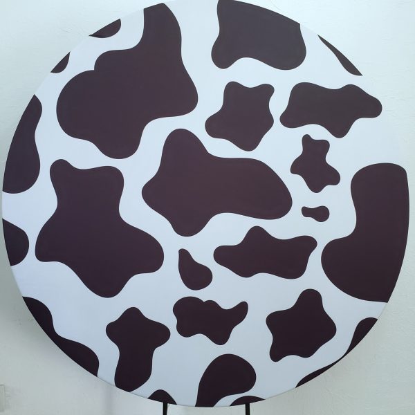 Tecido Redondo Sublimado Mancha de Vaquinha 1,50mD (Locação) Tecido Redondo Sublimado Mancha de Vaquinha 1,50mD (Locação)