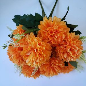 Buque Arranjo de Flores Artificiais cor Laranja (Locação)
