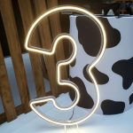 Numero 3 Led Acrílico Vazado cor Quente 50 cm (Locação)