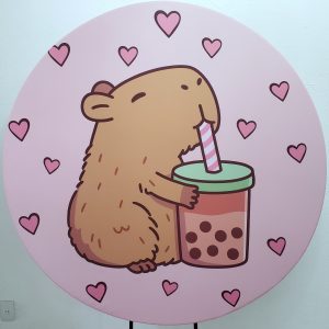 Tecido Redondo Capivara Cute 1,50mD (Locação)