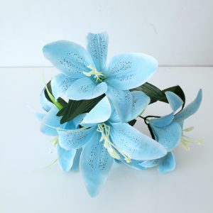 Lírio Artificial Azul 1 Galho (Locação)