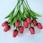 Haste de Tulipa Artificial Vermelha