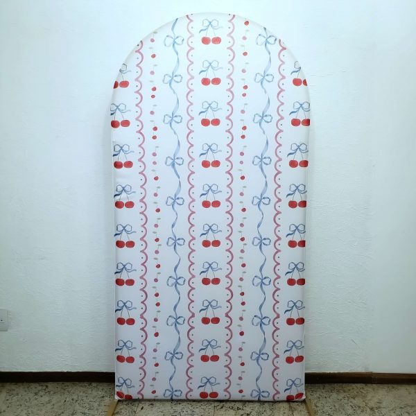 Painel Romano com Tecido Cerejinha Laço Azul