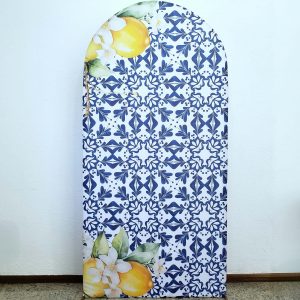 Tecido Azulejos Limão Siciliano para Painel Romano 2,00m x 1,00m (Locação)