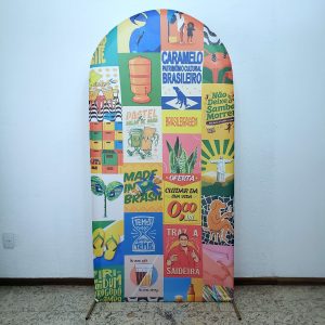 Painel Romano com Tecido Brasilidades (Locação)